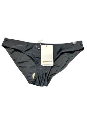 AXESEA black hipster bikini swim bottom size Medium NWT